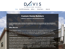 Tablet Screenshot of davissignaturehomes.com